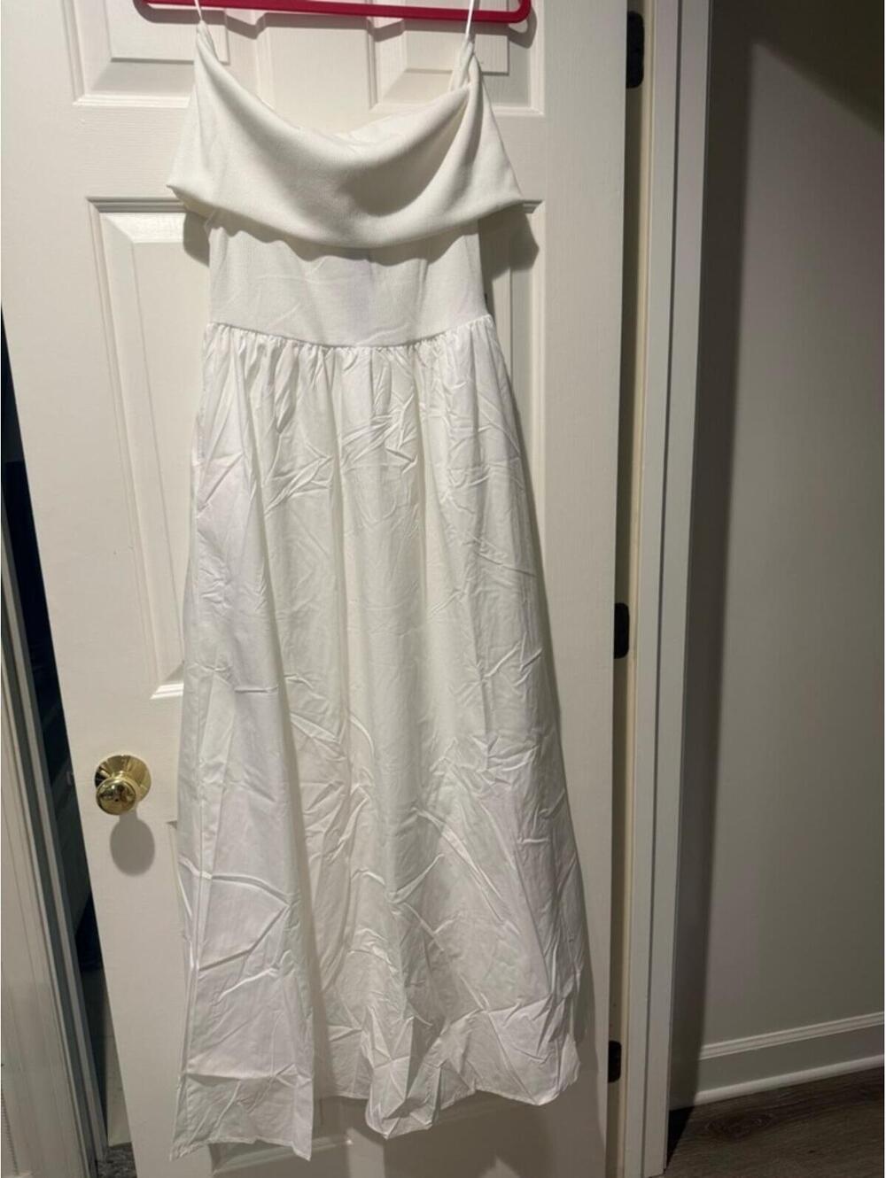 “Monet” off the shoulder white maxi dress - w/ pockets (medium) Love By Design - Picture 5 of 6